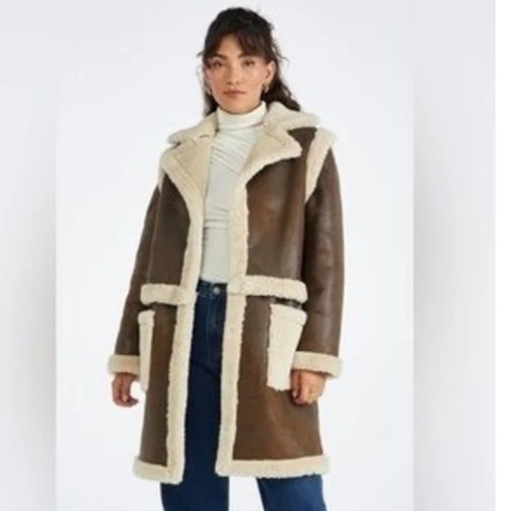 JUSTFAB Faux‎ leather shearing coat 4in1. Cozychic, Quiet luxury, Y2KNostalgia